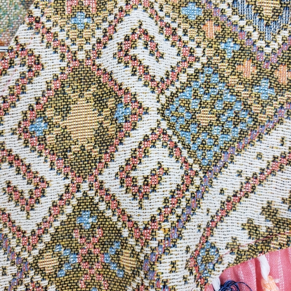 Coral Geo-Yoke Sleeveless Tie-Front Open Vest 2XL - Picture 4 of 8